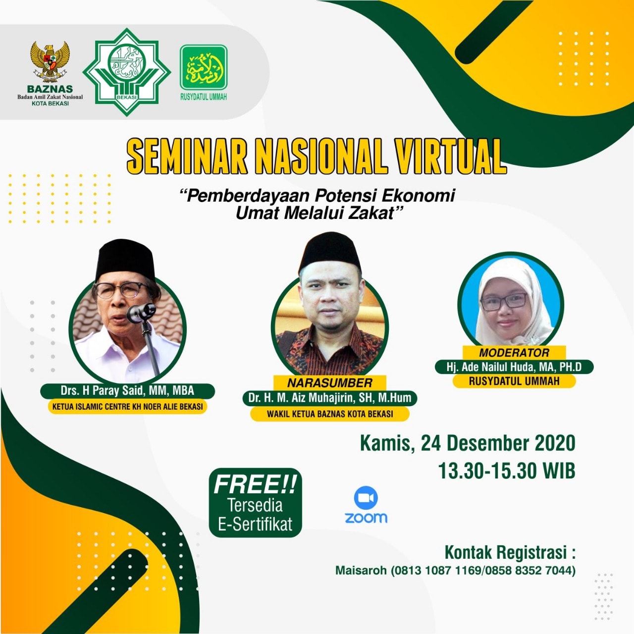 Rusydatul Ummah Gelar Seminar Nasional Virtual