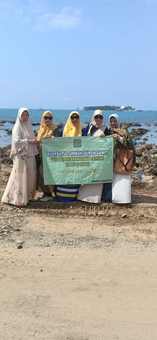 Rusydatul Ummah Salurkan Bantuan Untuk Korban Tsunami Selat Sunda di Banten dan Pandeglang